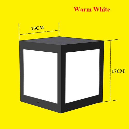 lanterne solaire colonne décorative pour jardin et extérieur - vue 12 sur 20