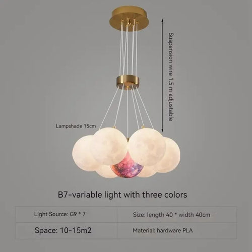 Suspension Créatif Nordique Fleur Acrylique Pin LED Simple Salon Chambre Enfants Décoration Éclairage Intérieur - vue 12 sur 13