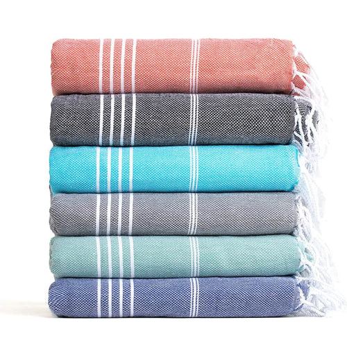serviette de plage extra large coton sechage rapide - vue 4 sur 7