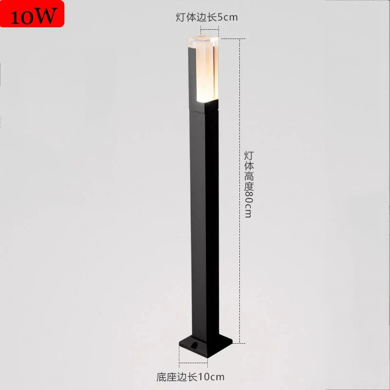 lampe extérieure moderne étanche pour jardin et parc - vue 12 sur 13