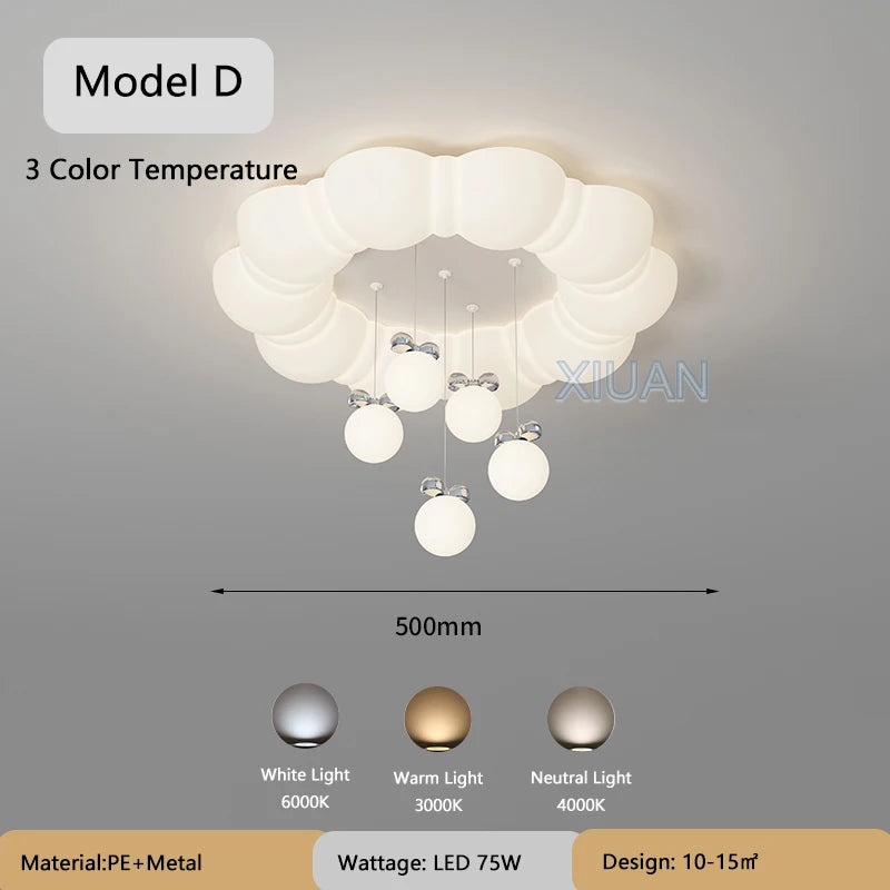 lustre suspendu créatif à bulles led pour enfants maternelle - vue 7 sur 13