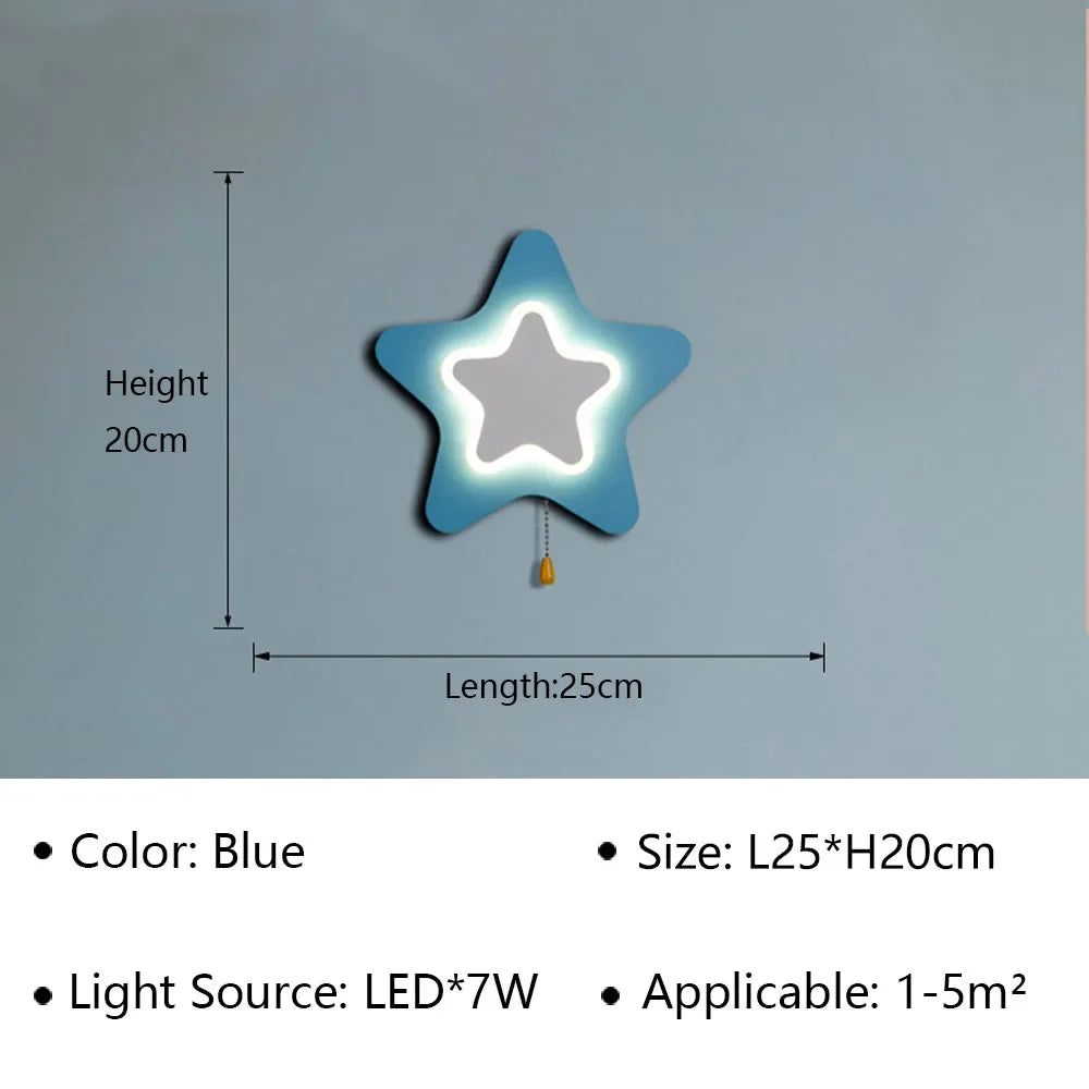 Applique murale LED moderne pour enfants chambre chevet étude allée mur lumière d'ambiance intérieur maison décorative luminaire - vue 13 sur 13