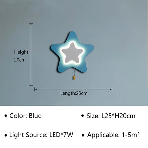 Applique murale LED moderne pour enfants chambre chevet étude allée mur lumière d'ambiance intérieur maison décorative luminaire - vue 13 sur 13