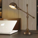 lampe de bureau en bronze style industriel rétro créatif pour travail