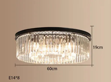 lustre en cristal suspendu pour éclairage intérieur design élégant - vue 11 sur 22