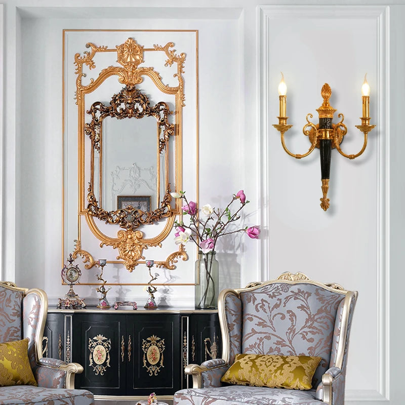 applique murale de luxe en cuivre plein pour hôtel - vue 3 sur 7