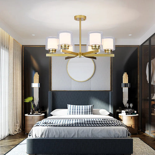 Bosmos European Style Decorative LED Chandeliers For Living Rooms, Bedrooms, And Modern Simple Indoor Lighting - vue 4 sur 21