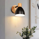 applique murale nordique en bois avec tête directionnelle