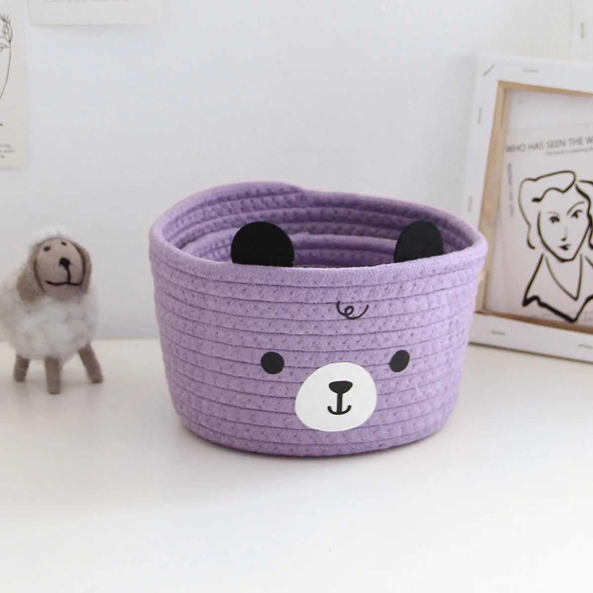 paniers de rangement en rotin tissé pour organiser votre maison - vue 5 sur 13