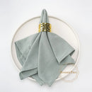 Serviette de table coton lavé style champêtre réutilisable