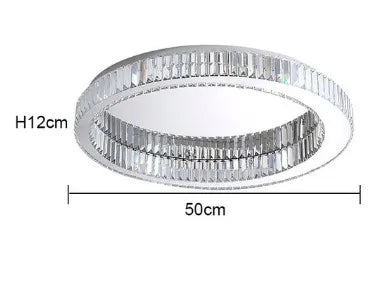 plafonnier circulaire en cristal moderne pour décoration intérieure - vue 14 sur 15