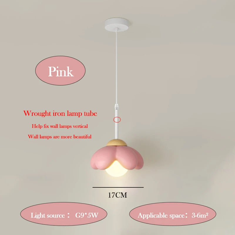 suspension moderne en forme de fleur pour chambre enfant