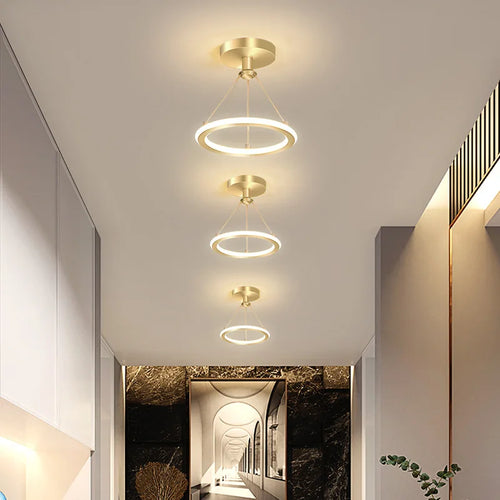 plafonnier LED moderne nordique rond - vue 7 sur 6