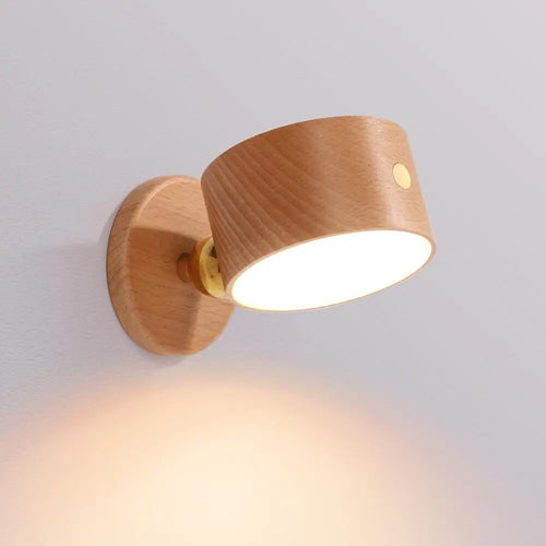 Applique murale dirigeable Led en bois - vue 5 sur 8