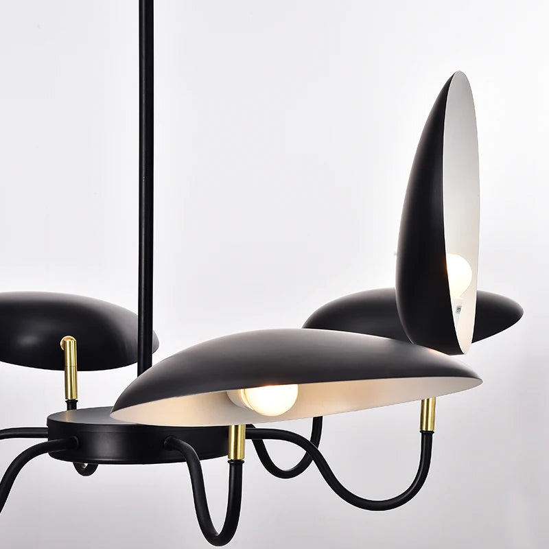 lustre postmoderne nordique à 6 têtes design contemporain pour intérieur - vue 4 sur 7