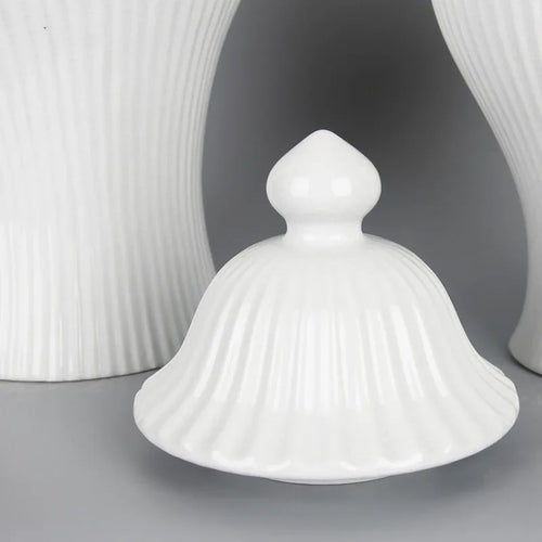 pot en céramique décoratif pour thé et gingembre avec couvercle - vue 6 sur 12