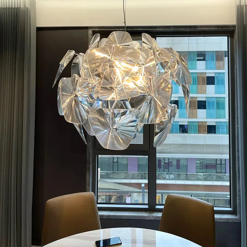lustre en acrylique transparent design pour intérieur élégant - vue 3 sur 8