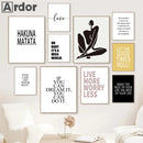 citations de motivation nordiques pour décoration murale moderne