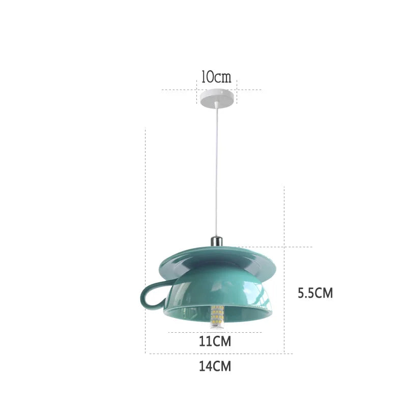 suspension en céramique design art thé éclairage led g4 - vue 24 sur 30
