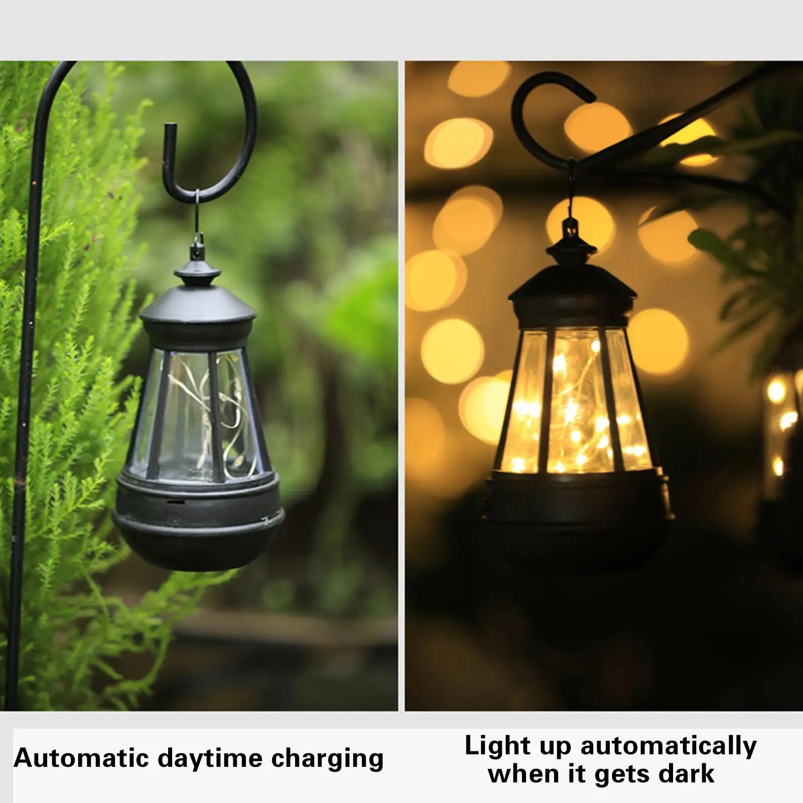 lampe solaire étanche rétro pour jardin balcon camping décoration extérieure - vue 3 sur 8