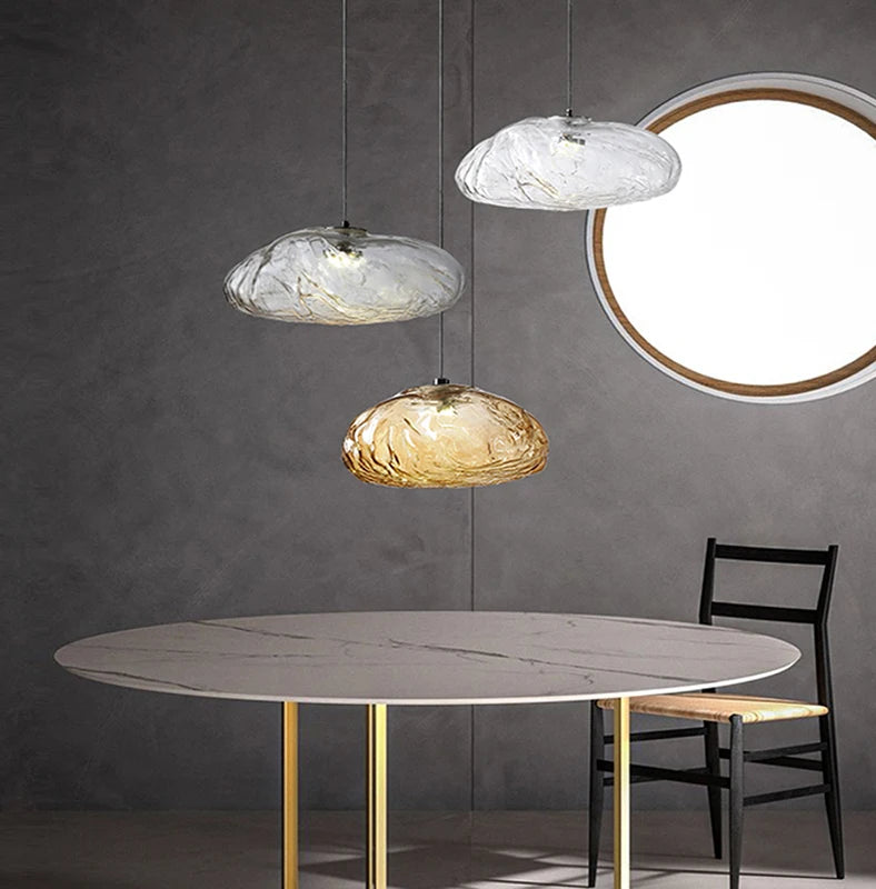 lustre en verre design nuage pour un intérieur créatif - vue 1 sur 21
