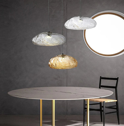 lustre en verre design nuage pour intérieur décoratif lumineux - vue 2 sur 21