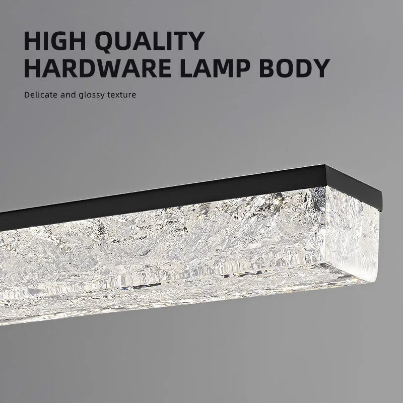 lustre en acrylique design italien pour espaces modernes et élégants - vue 4 sur 9