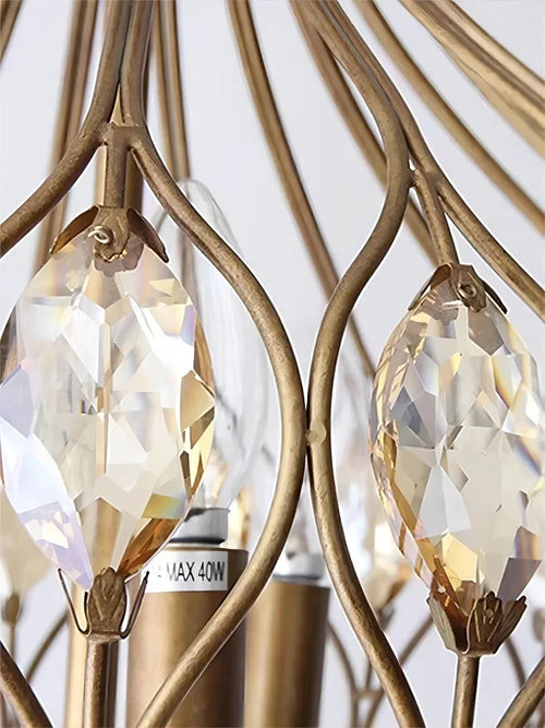 suspension en cristal rétro style vintage pour intérieur - vue 6 sur 9