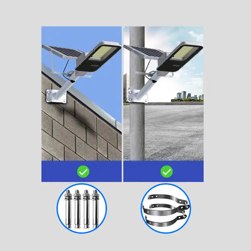lampadaire solaire led étanche super lumineux pour extérieur - vue 6 sur 8