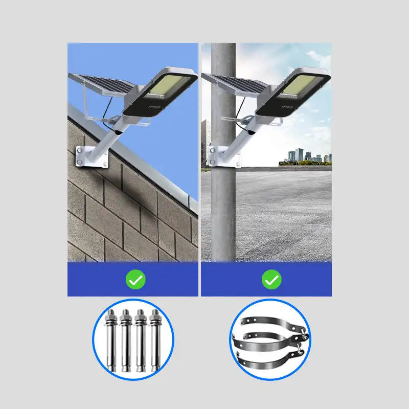 lampadaire solaire led étanche super lumineux pour extérieur - vue 6 sur 8