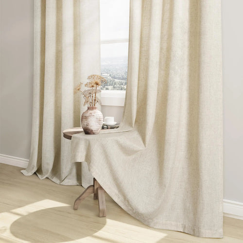 Voilage imitation lin extra long style moderne - vue 5 sur 6