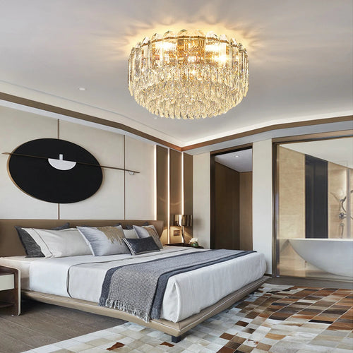 plafonnier led smokey gris luxe moderne déco intérieur salon collection 2023 - vue 5 sur 28