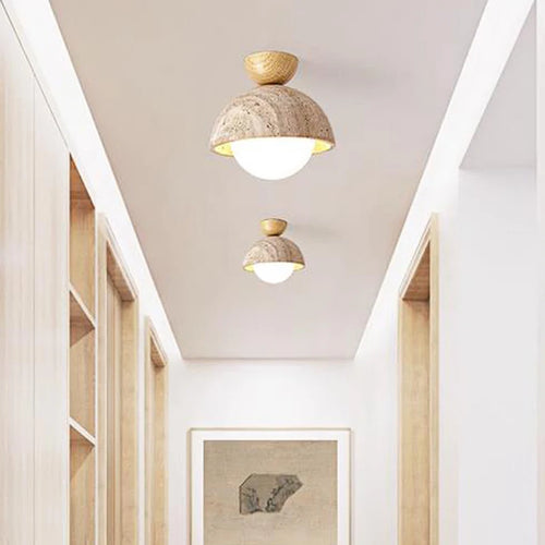 Nordique scandinave appartement maison hôtel décoration plafonnier japonais Wabi Sabi couloir porche balcon lampes Led - vue 3 sur 8