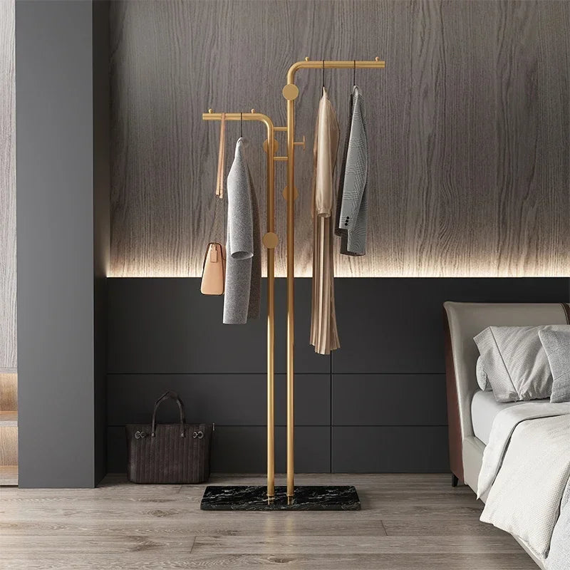 porte-manteau simple au sol pour vêtements d'intérieur et balcon - vue 2 sur 13