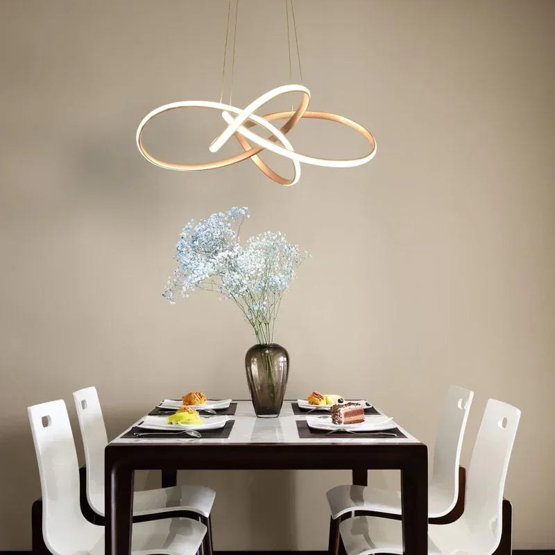 lustre suspendu led moderne pour décoration maison - vue 6 sur 20