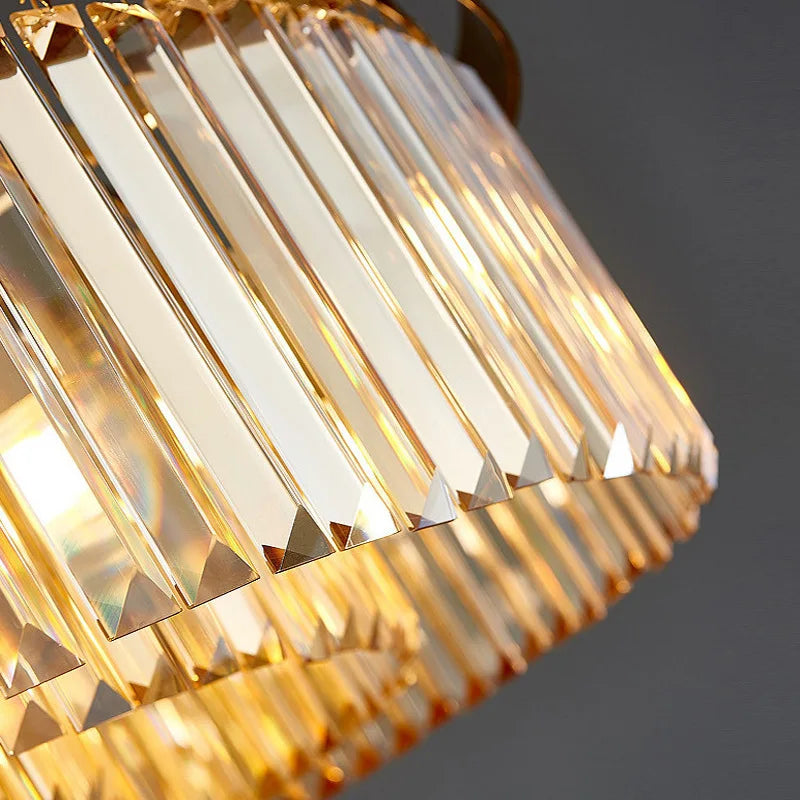 lustre en cristal de luxe spirale postmoderne décoratif - vue 5 sur 11