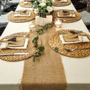 Chemin de table en lin style champetre rustique
