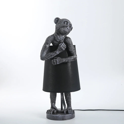 lampe à poser en résine design singe rétro pour éclairage décoratif - vue 2 sur 10