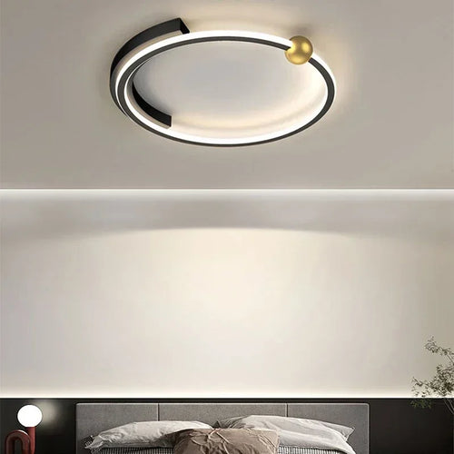 Plafonnier moderne à LEDs pour chambre salon salle à manger étude décoration de la maison minimalisme - vue 4 sur 16