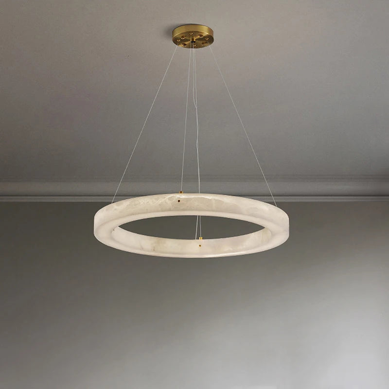 suspension circulaire en marbre pour décoration intérieure - vue 4 sur 6