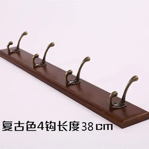 porte-manteau mural en bois pour rangement pratique - vue 19 sur 23