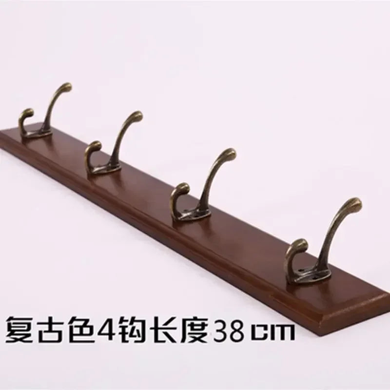 porte-manteau mural en bois pour rangement pratique - vue 18 sur 23