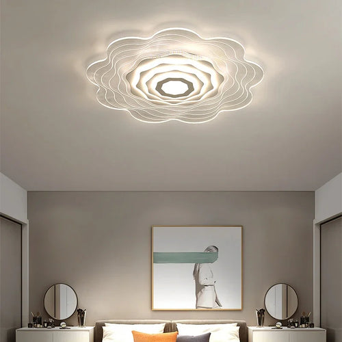 plafonnier led moderne en acrylique pour intérieur élégant - vue 5 sur 9