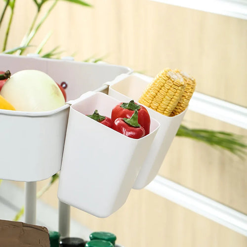 panier suspendu en plastique pour rangement pratique et organisé - vue 3 sur 15