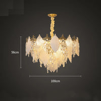 lustre en cristal design créatif pour éclairage moderne