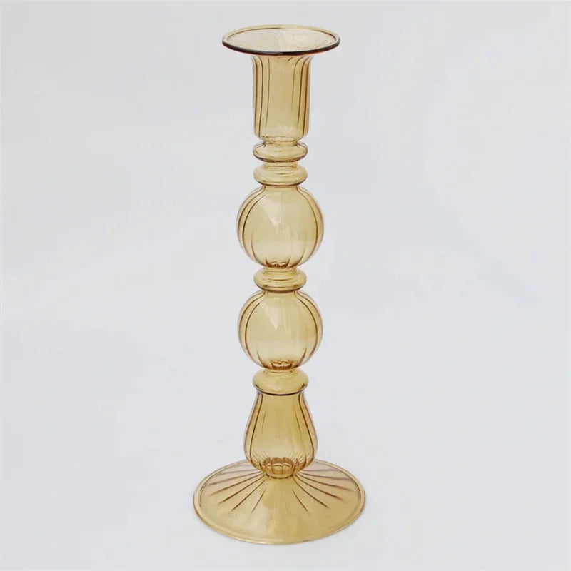 bougeoir en verre pour décoration de mariage et centre de table - vue 11 sur 11