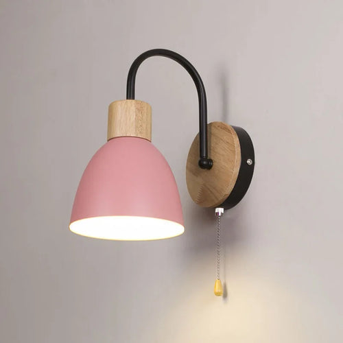 applique murale nordique moderne macaron avec interrupteur led - vue 5 sur 18