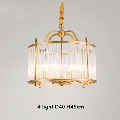 lustre de luxe moderne en cuivre doré avec éclairage led - vue 12 sur 12
