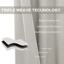 Rideau occultant extra long style lin moderne salon