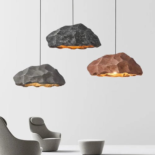 Suspension design nordique chambre Wabi Sabi LED lustre créatif décoration de la maison Restaurant Bar vestiaire luminaire - vue 2 sur 11